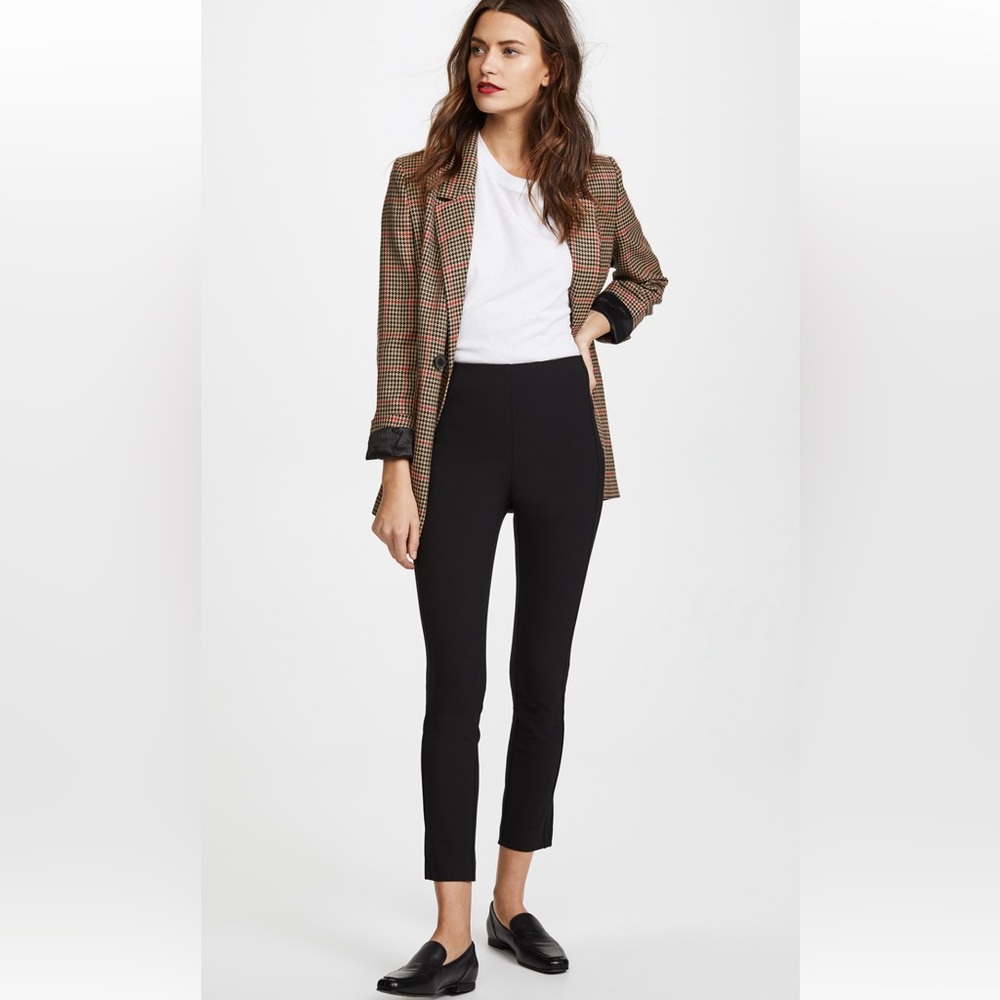 RAG & BONE Simone Black High Rise Skinny Stretch Ankle Pant Back Zip l Size 00